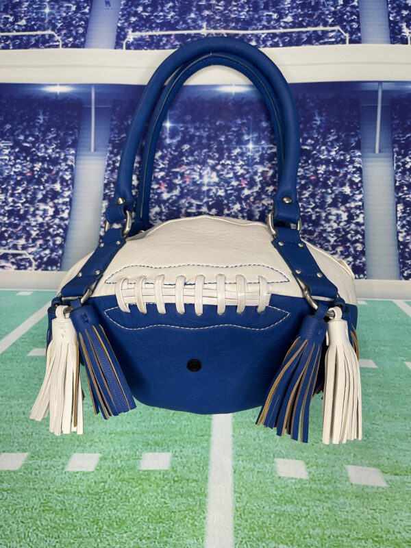 Blue & White Football Purse