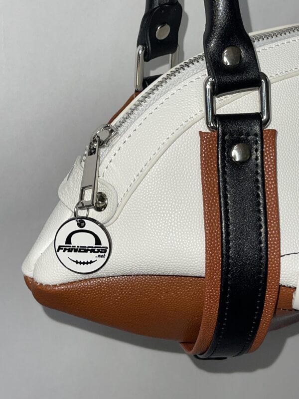 Brown & White Football Purse - Image 3