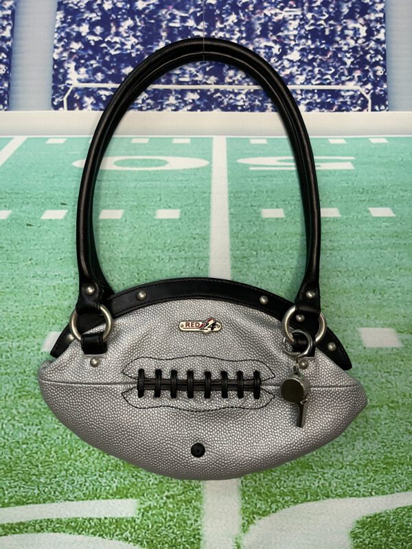 Slim Silver Football Purse