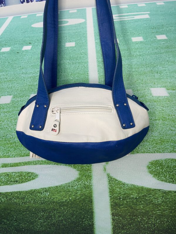 Blue & White Football Shoulder Strap Purse